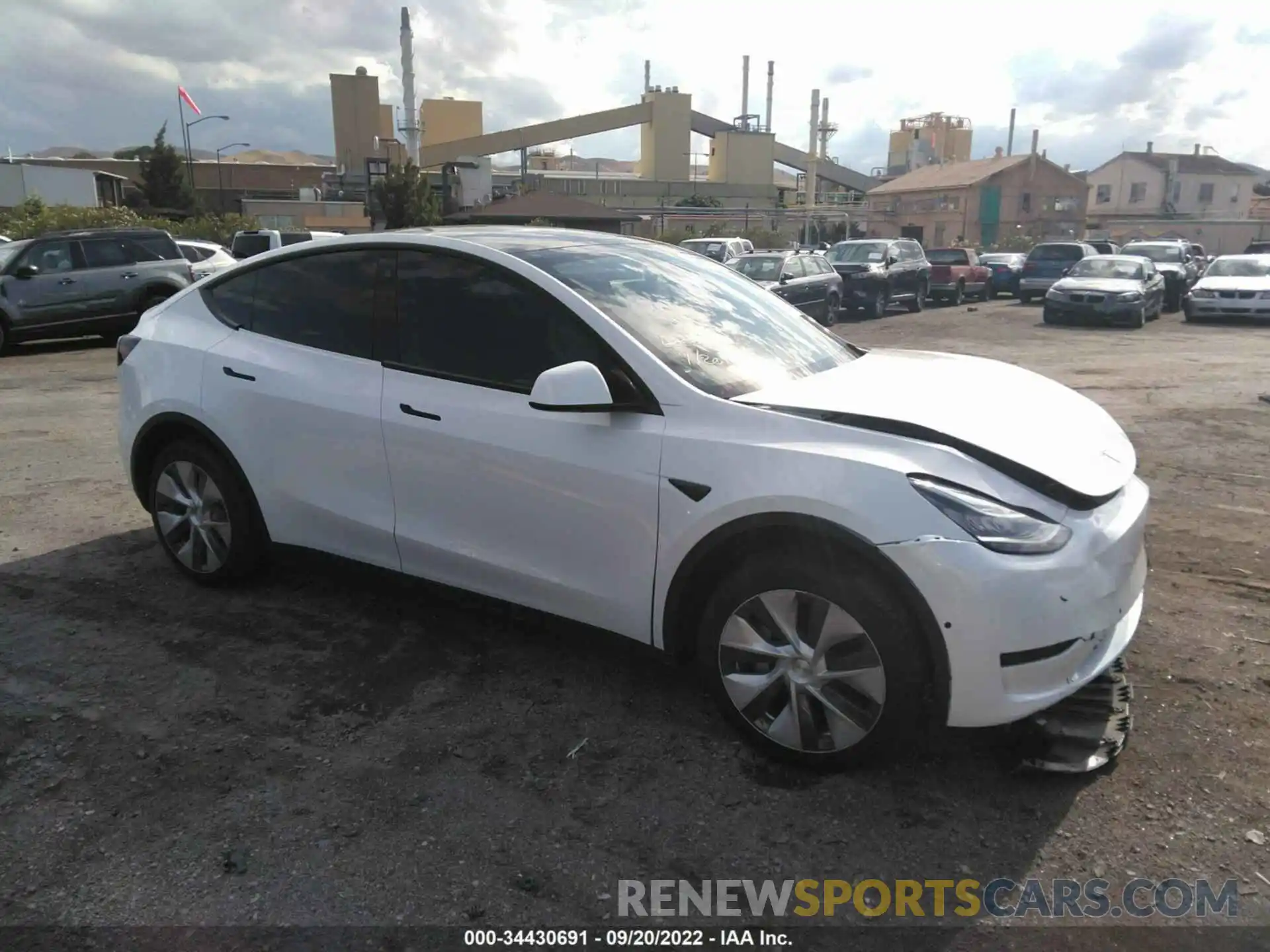 1 Фотография поврежденного автомобиля 7SAYGDEE3NF459822 TESLA MODEL Y 2022