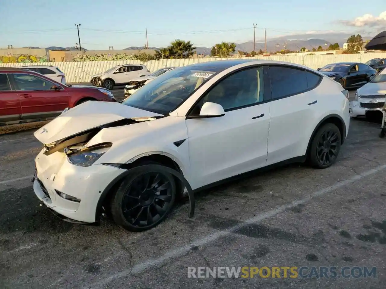 1 Photograph of a damaged car 7SAYGDEE3NF561167 TESLA MODEL Y 2022