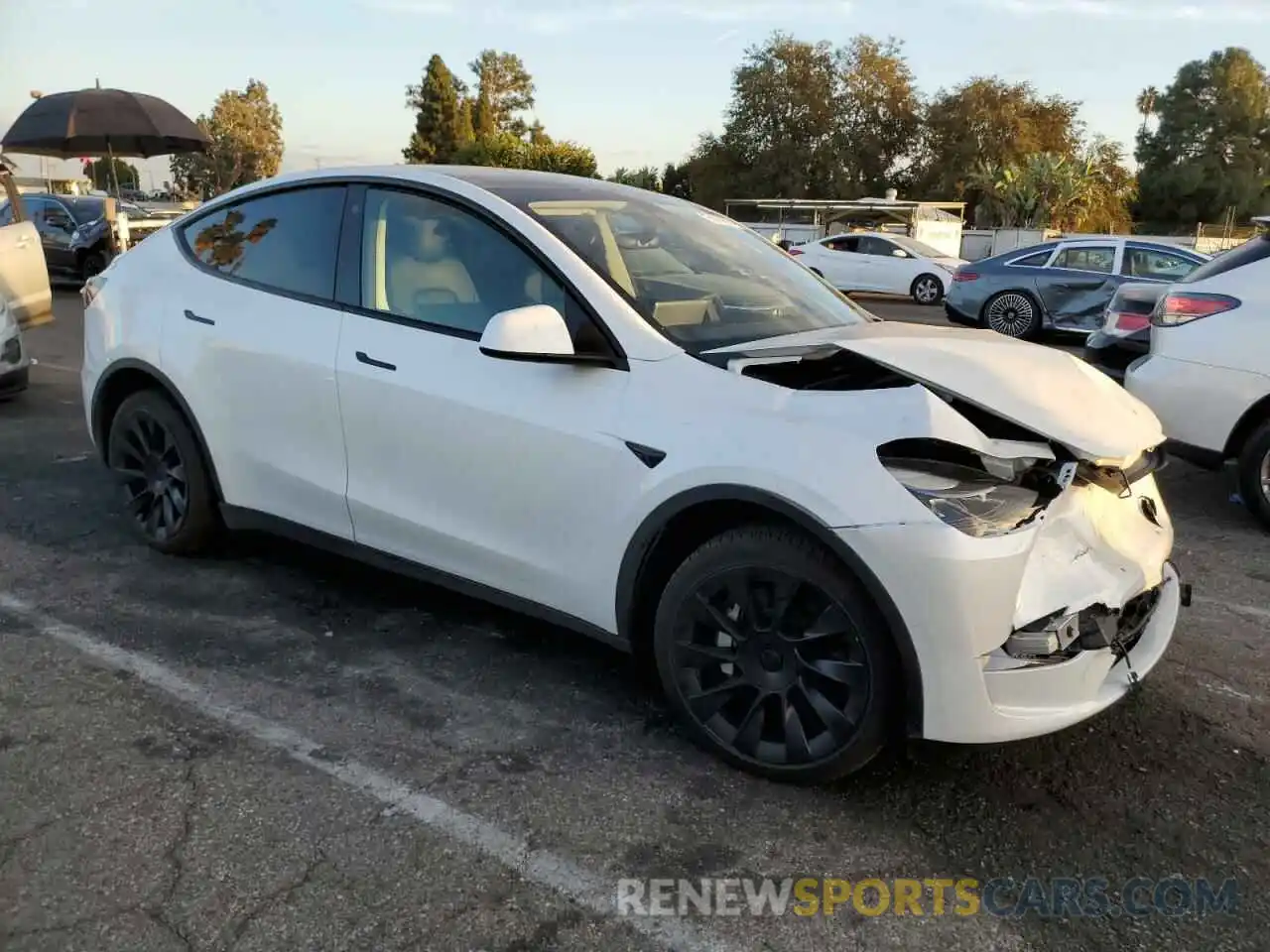 4 Фотография поврежденного автомобиля 7SAYGDEE3NF561167 TESLA MODEL Y 2022