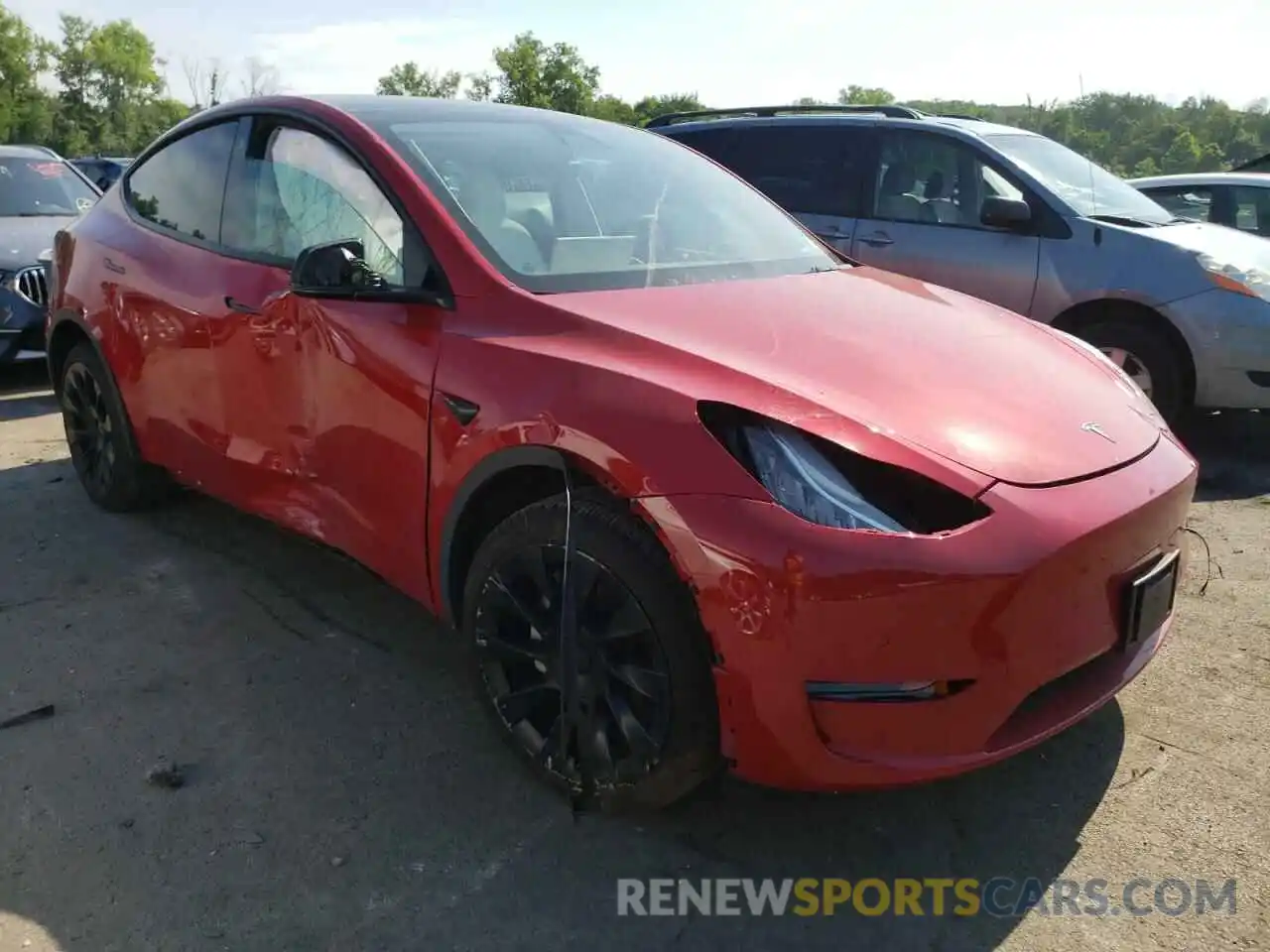 9 Photograph of a damaged car 7SAYGDEE4NF312635 TESLA MODEL Y 2022