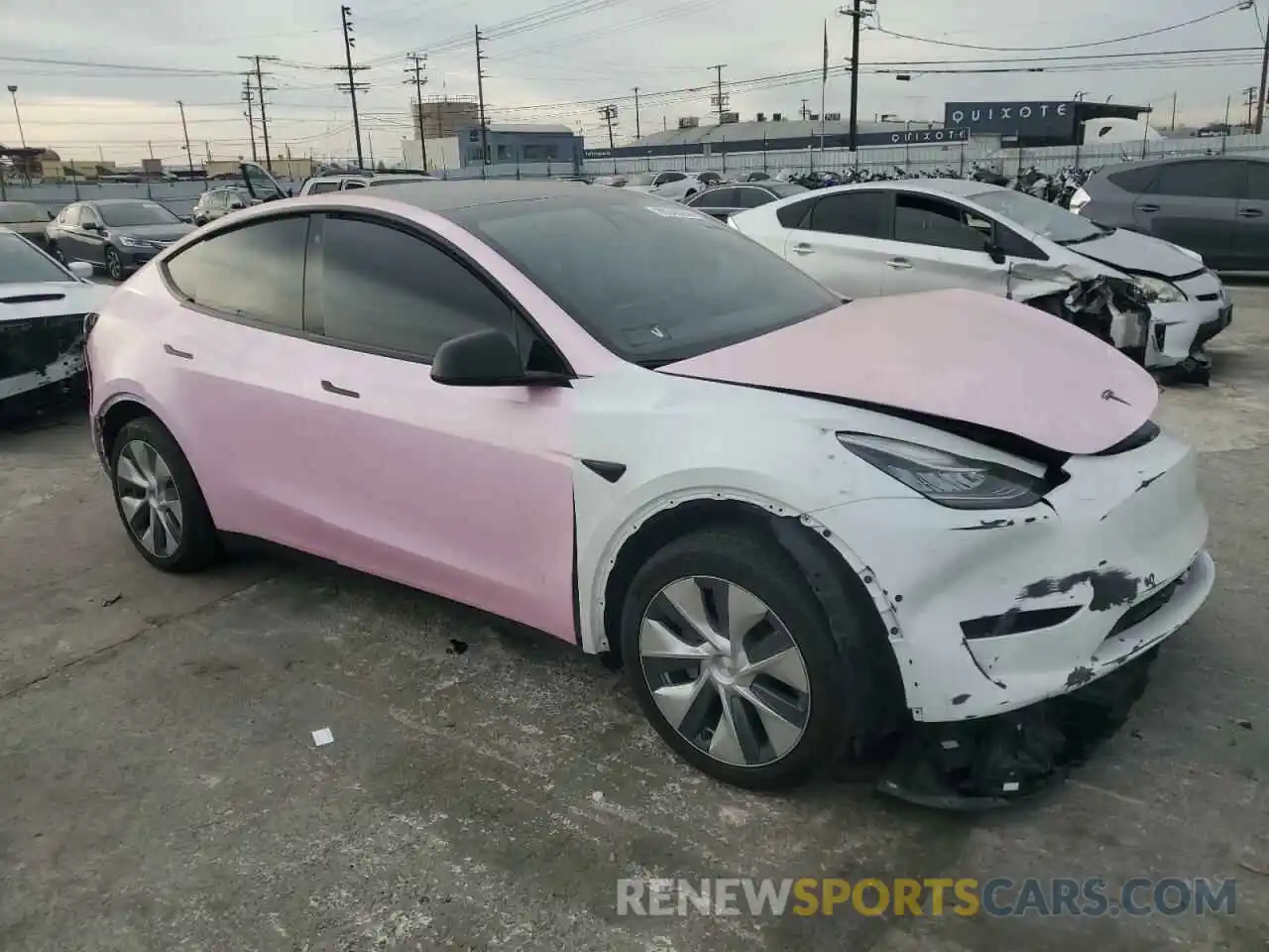 4 Photograph of a damaged car 7SAYGDEE4NF315017 TESLA MODEL Y 2022