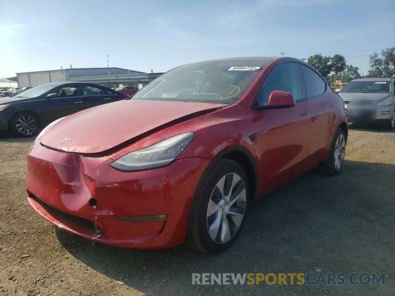 2 Photograph of a damaged car 7SAYGDEE4NF344534 TESLA MODEL Y 2022