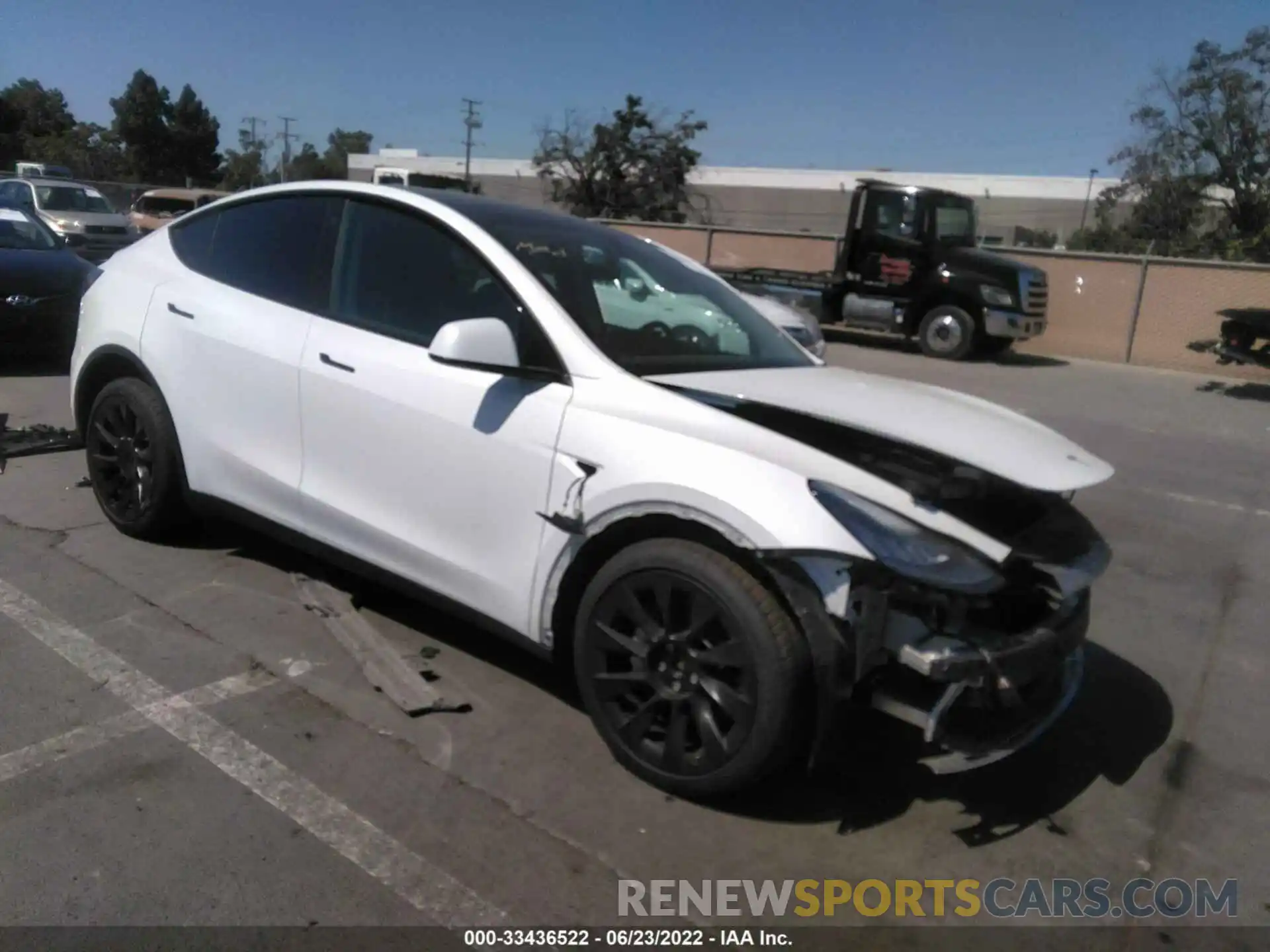 1 Photograph of a damaged car 7SAYGDEE4NF345411 TESLA MODEL Y 2022