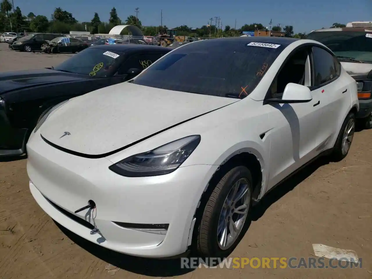 2 Photograph of a damaged car 7SAYGDEE4NF346719 TESLA MODEL Y 2022