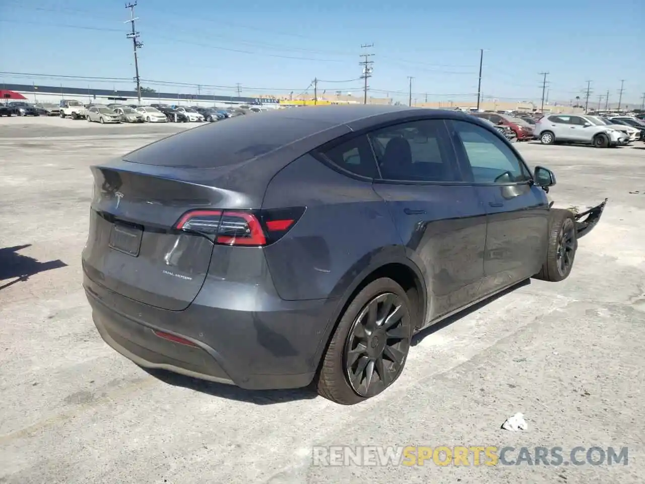 4 Photograph of a damaged car 7SAYGDEE4NF371071 TESLA MODEL Y 2022