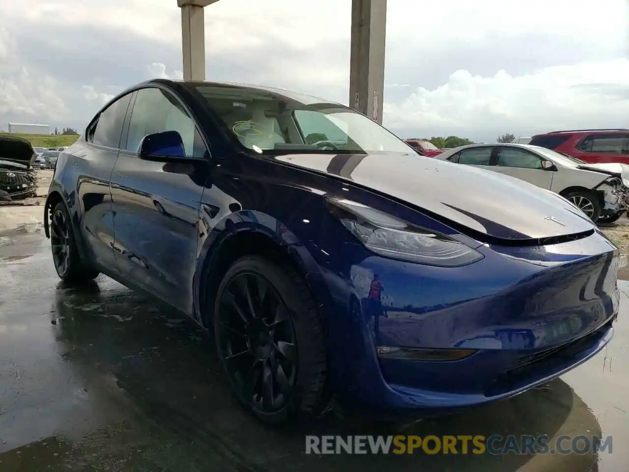 1 Photograph of a damaged car 7SAYGDEE4NF373239 TESLA MODEL Y 2022