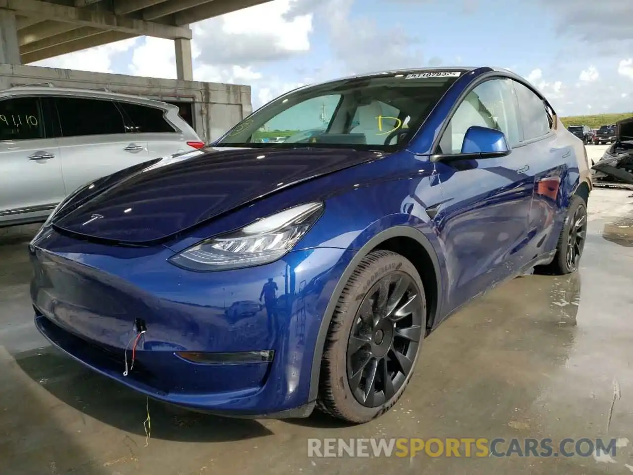 2 Photograph of a damaged car 7SAYGDEE4NF373239 TESLA MODEL Y 2022