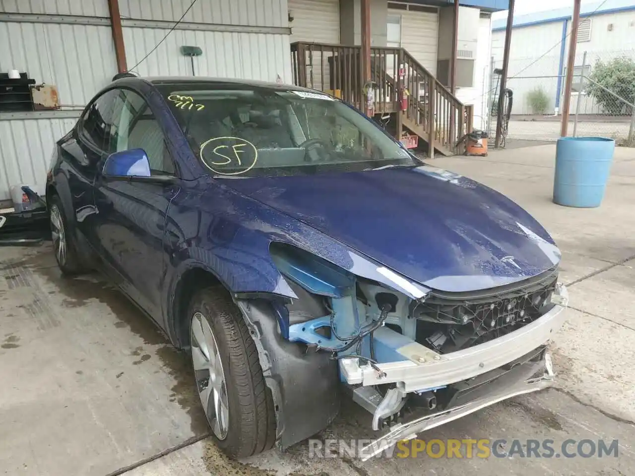 1 Photograph of a damaged car 7SAYGDEE4NF398707 TESLA MODEL Y 2022