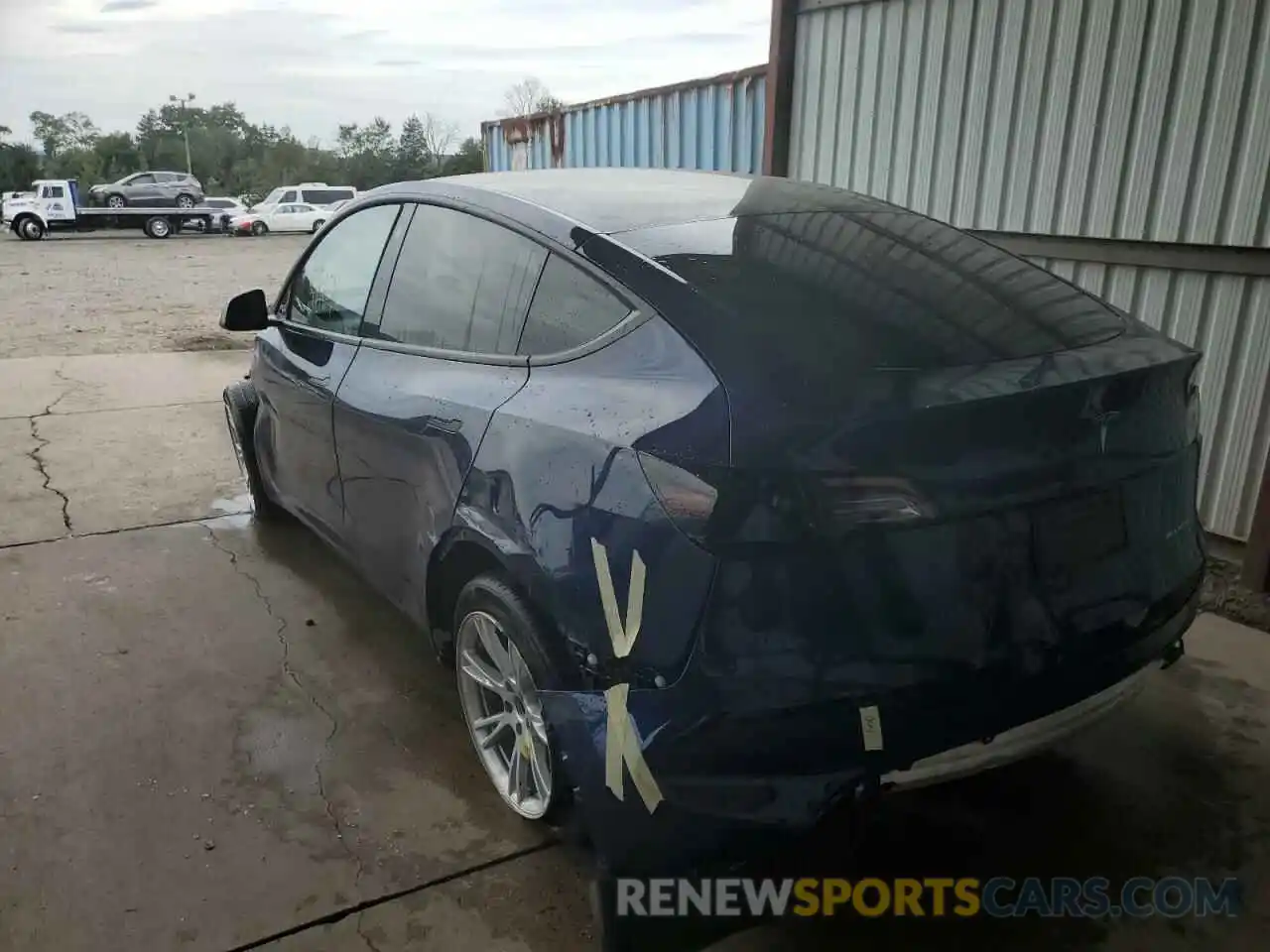 3 Photograph of a damaged car 7SAYGDEE4NF398707 TESLA MODEL Y 2022