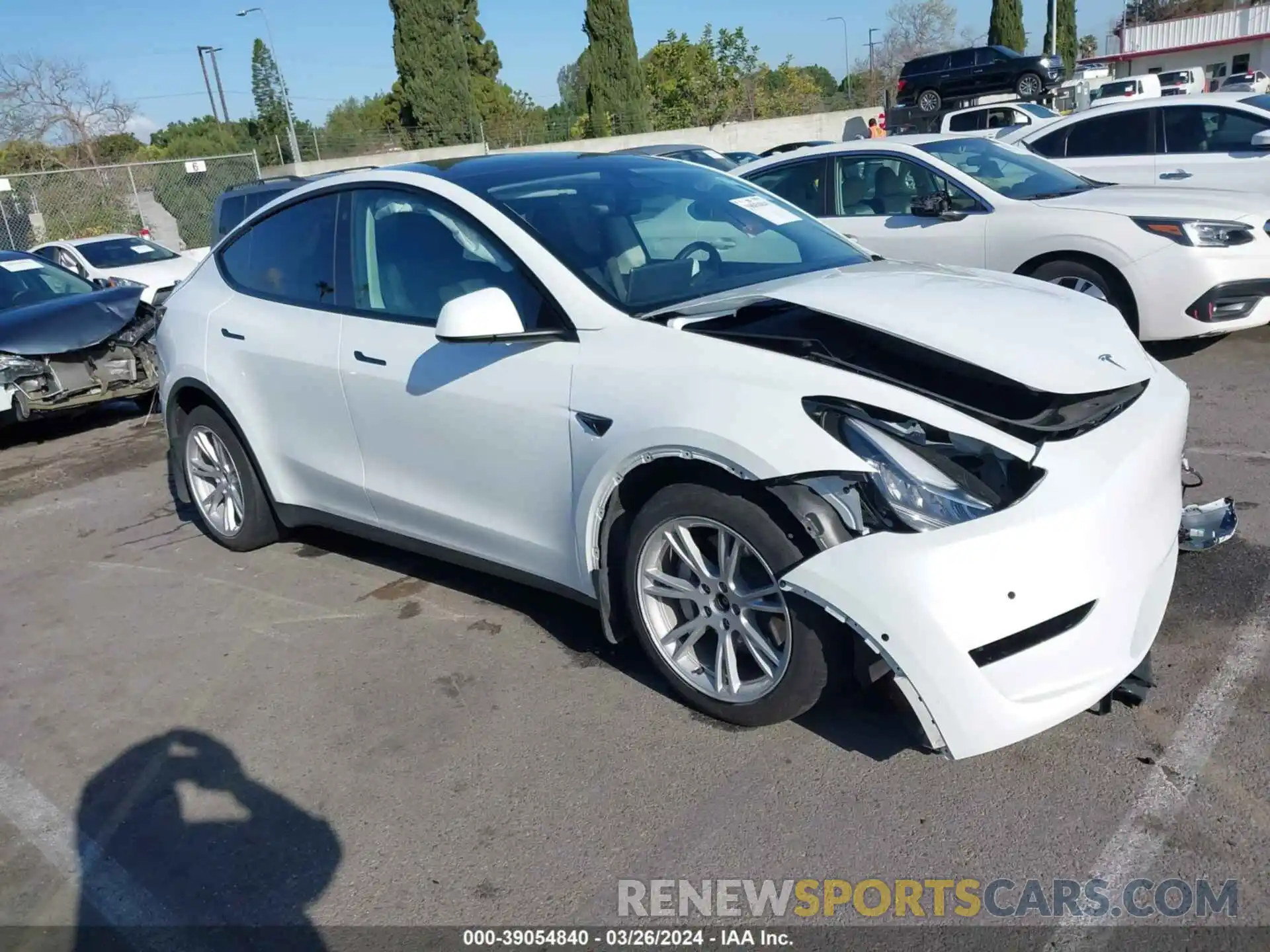 1 Photograph of a damaged car 7SAYGDEE4NF512088 TESLA MODEL Y 2022