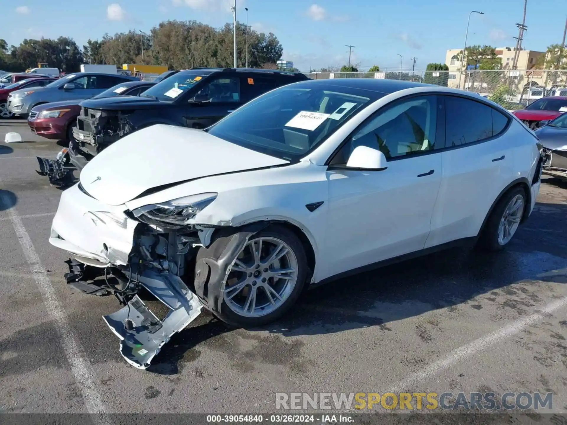 2 Photograph of a damaged car 7SAYGDEE4NF512088 TESLA MODEL Y 2022