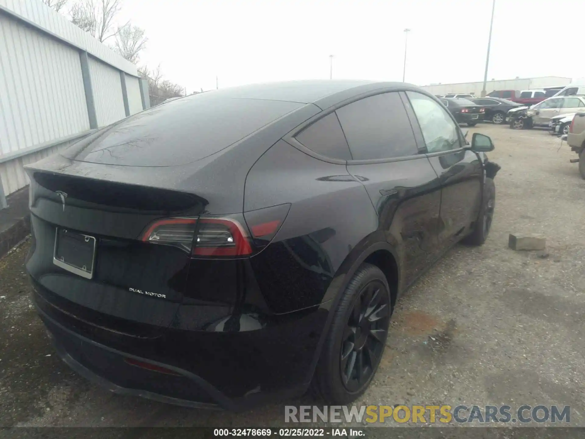 4 Фотография поврежденного автомобиля 7SAYGDEE5NF318783 TESLA MODEL Y 2022