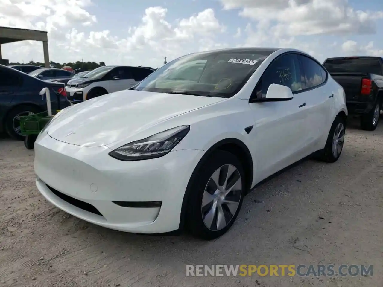 2 Photograph of a damaged car 7SAYGDEE5NF331503 TESLA MODEL Y 2022