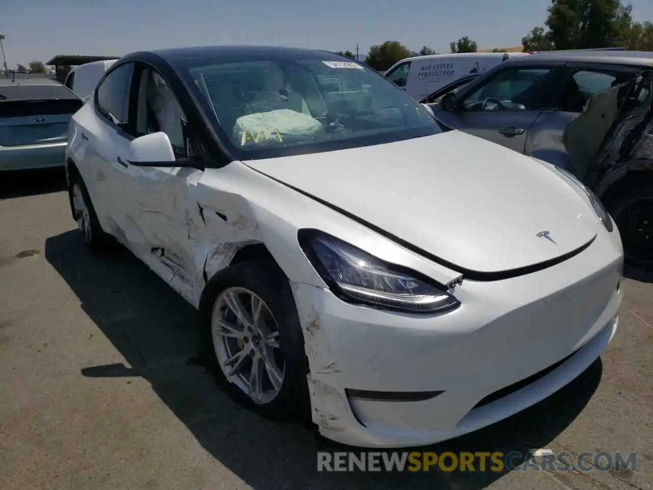 1 Photograph of a damaged car 7SAYGDEE5NF339388 TESLA MODEL Y 2022