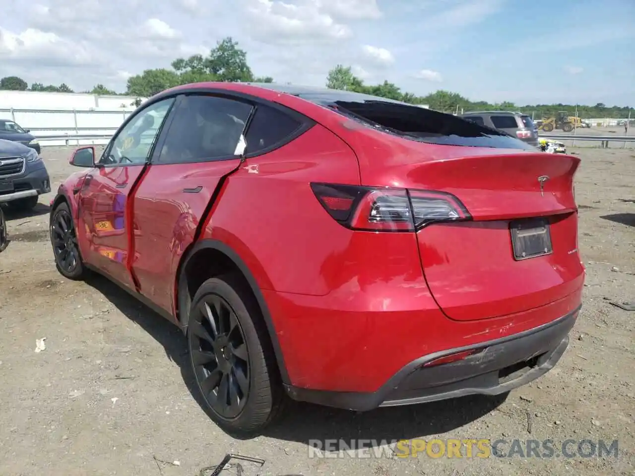 3 Photograph of a damaged car 7SAYGDEE5NF341111 TESLA MODEL Y 2022