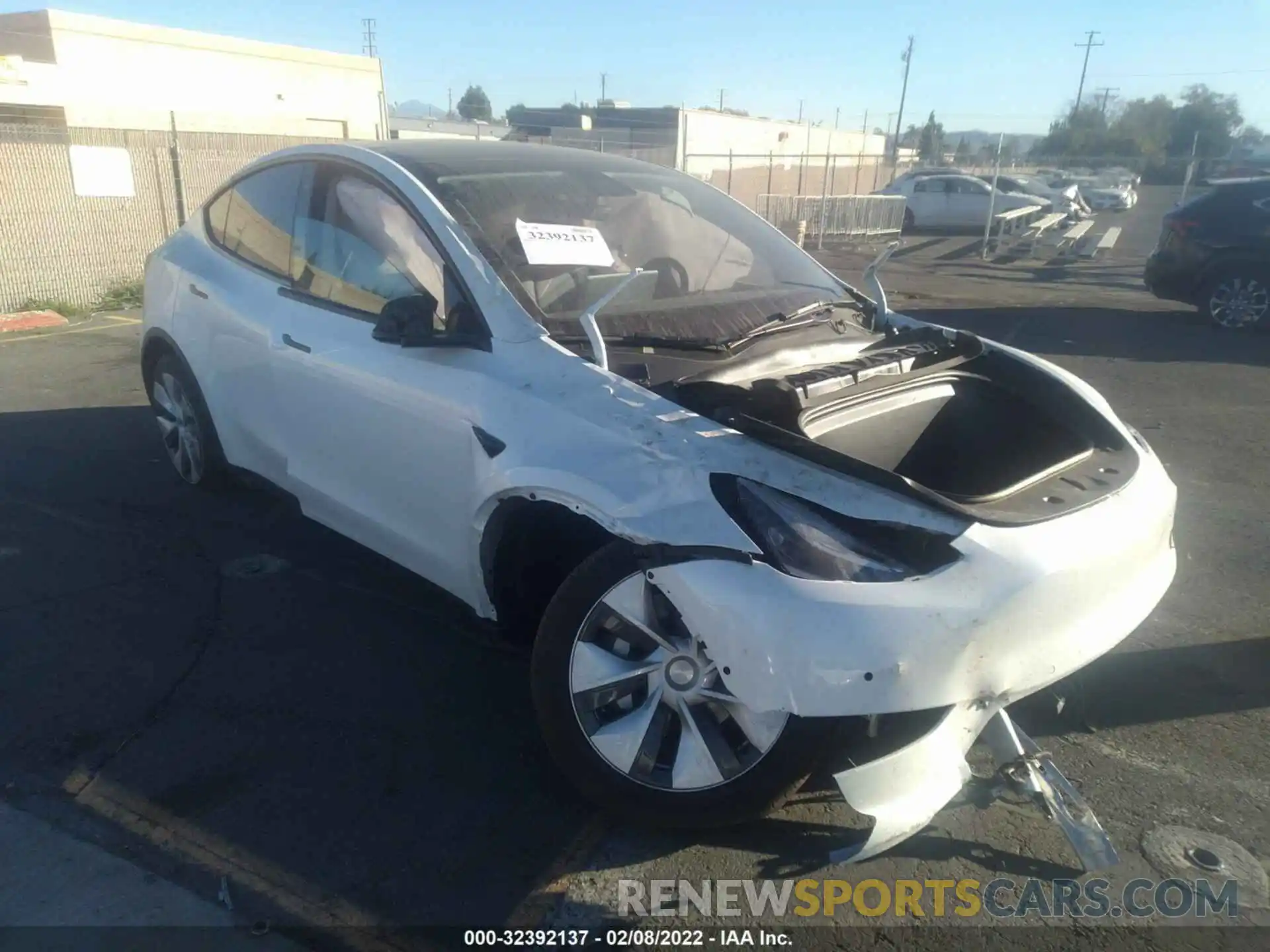 1 Photograph of a damaged car 7SAYGDEE5NF352030 TESLA MODEL Y 2022