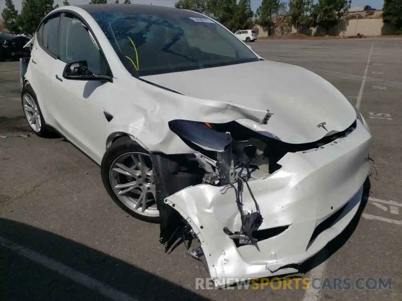 1 Photograph of a damaged car 7SAYGDEE5NF353517 TESLA MODEL Y 2022