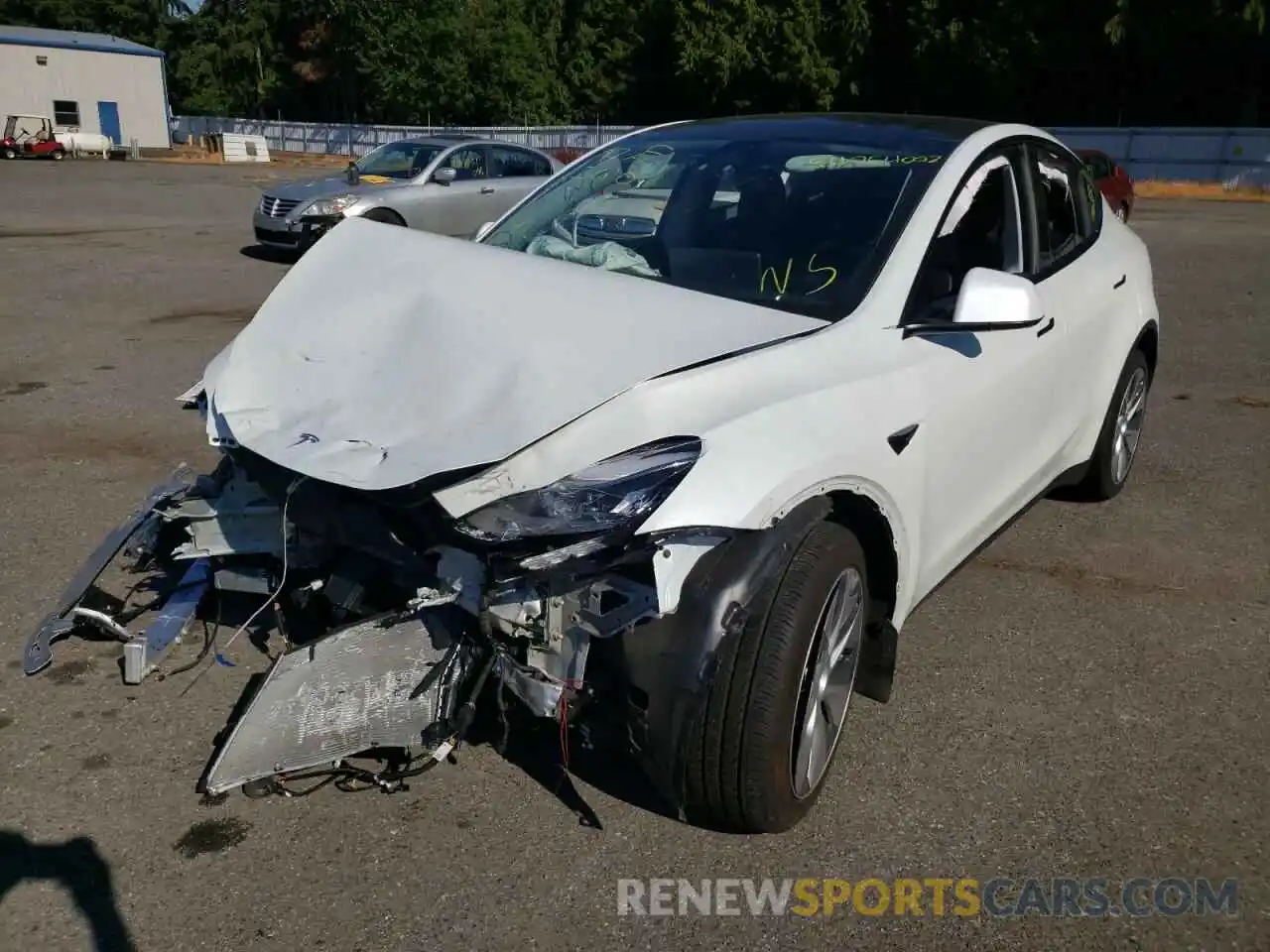 2 Photograph of a damaged car 7SAYGDEE5NF353646 TESLA MODEL Y 2022