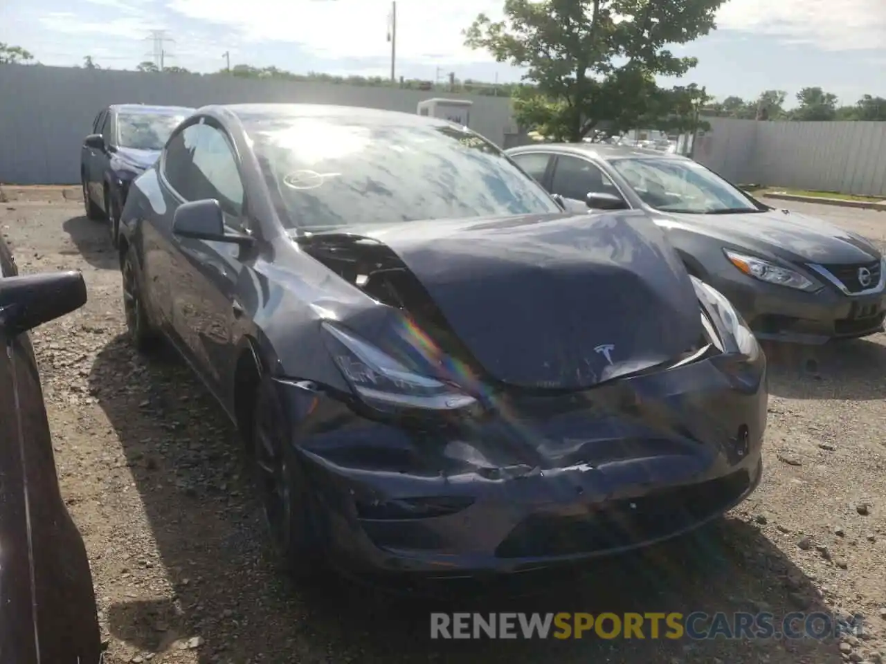 1 Photograph of a damaged car 7SAYGDEE5NF386078 TESLA MODEL Y 2022