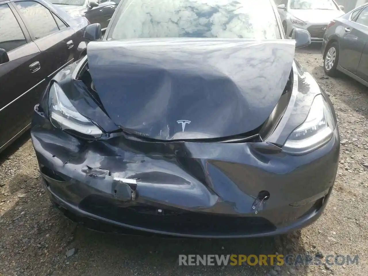 7 Photograph of a damaged car 7SAYGDEE5NF386078 TESLA MODEL Y 2022