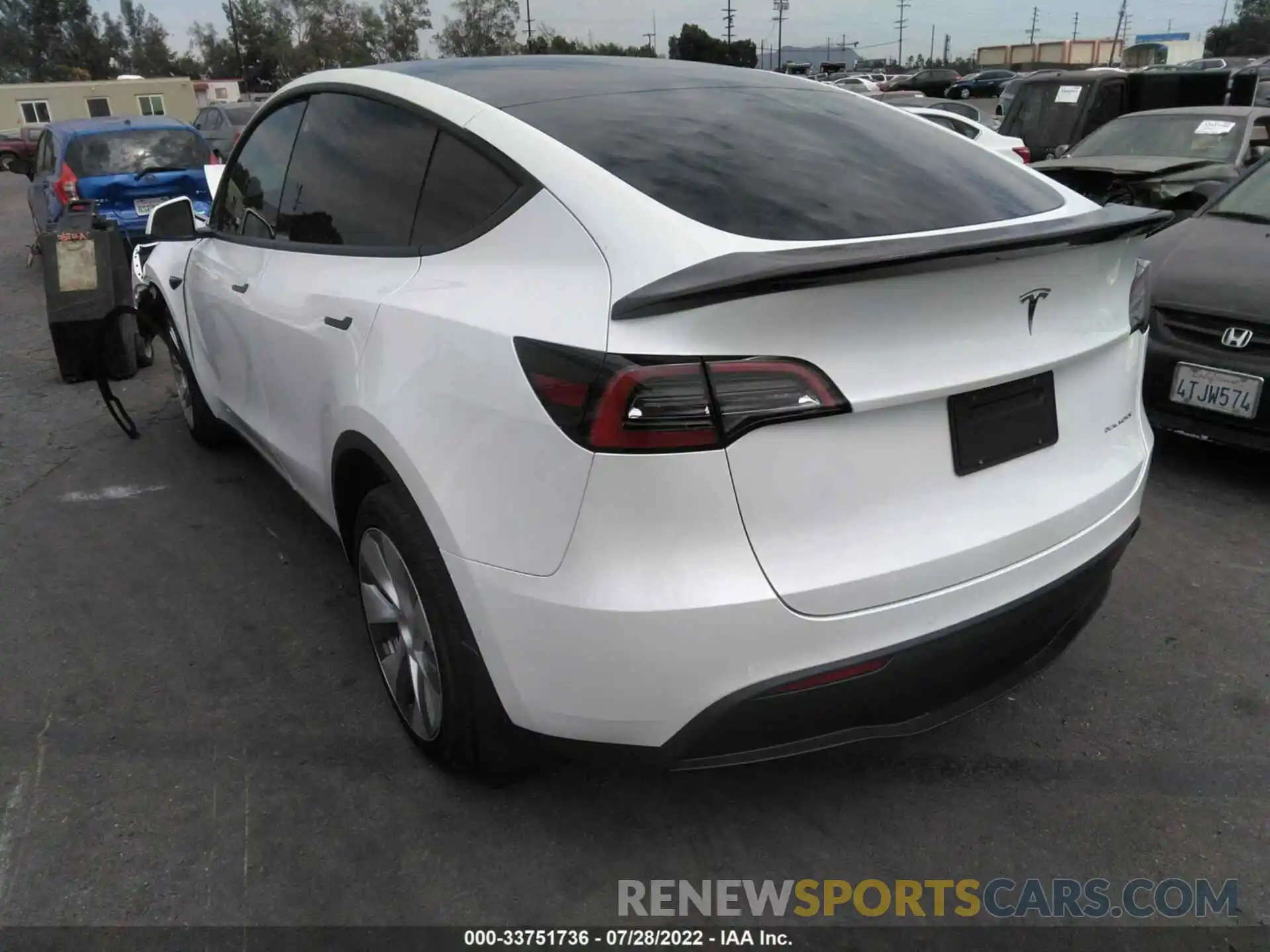 3 Photograph of a damaged car 7SAYGDEE5NF437207 TESLA MODEL Y 2022