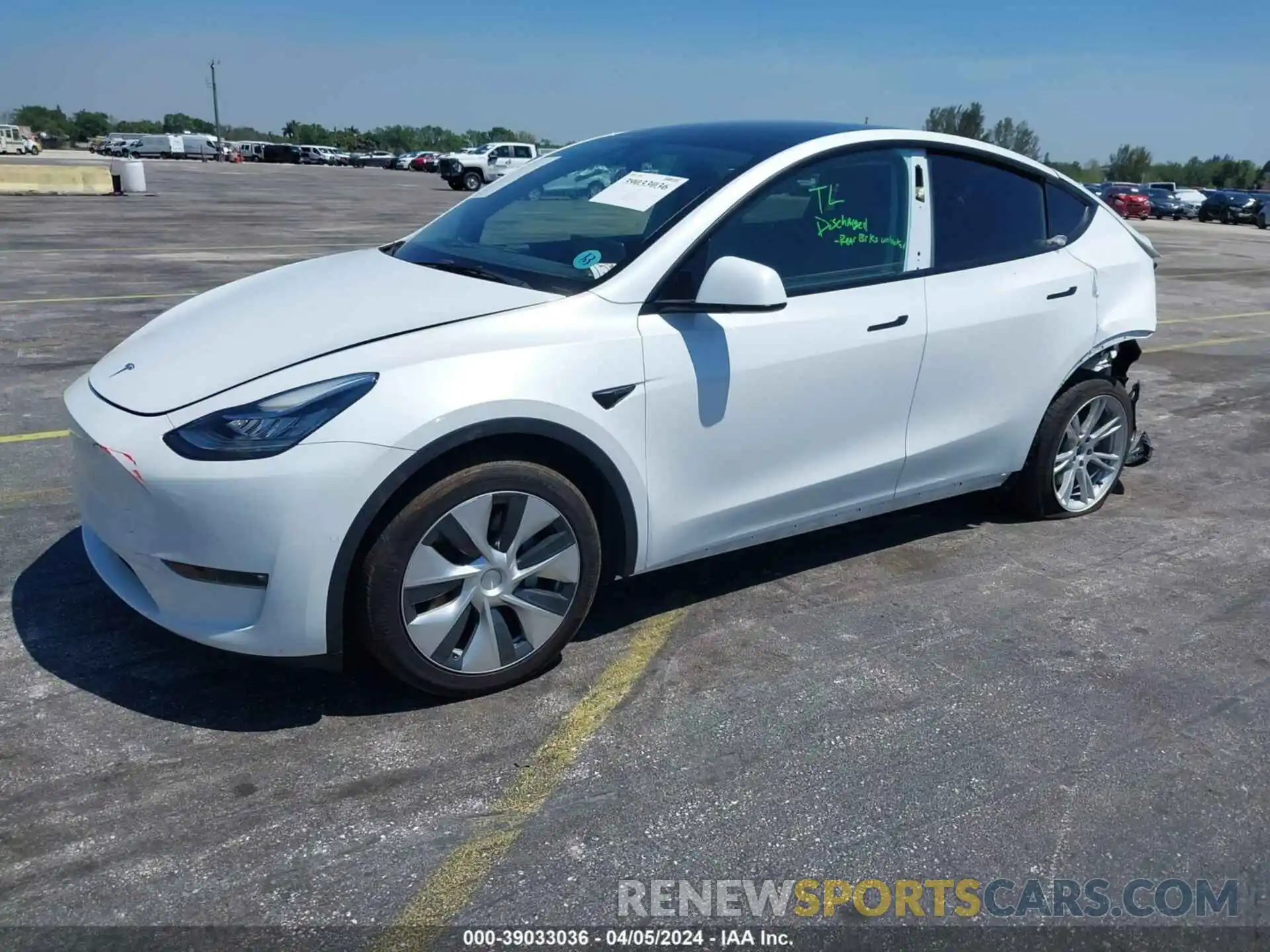 2 Photograph of a damaged car 7SAYGDEE5NF462205 TESLA MODEL Y 2022