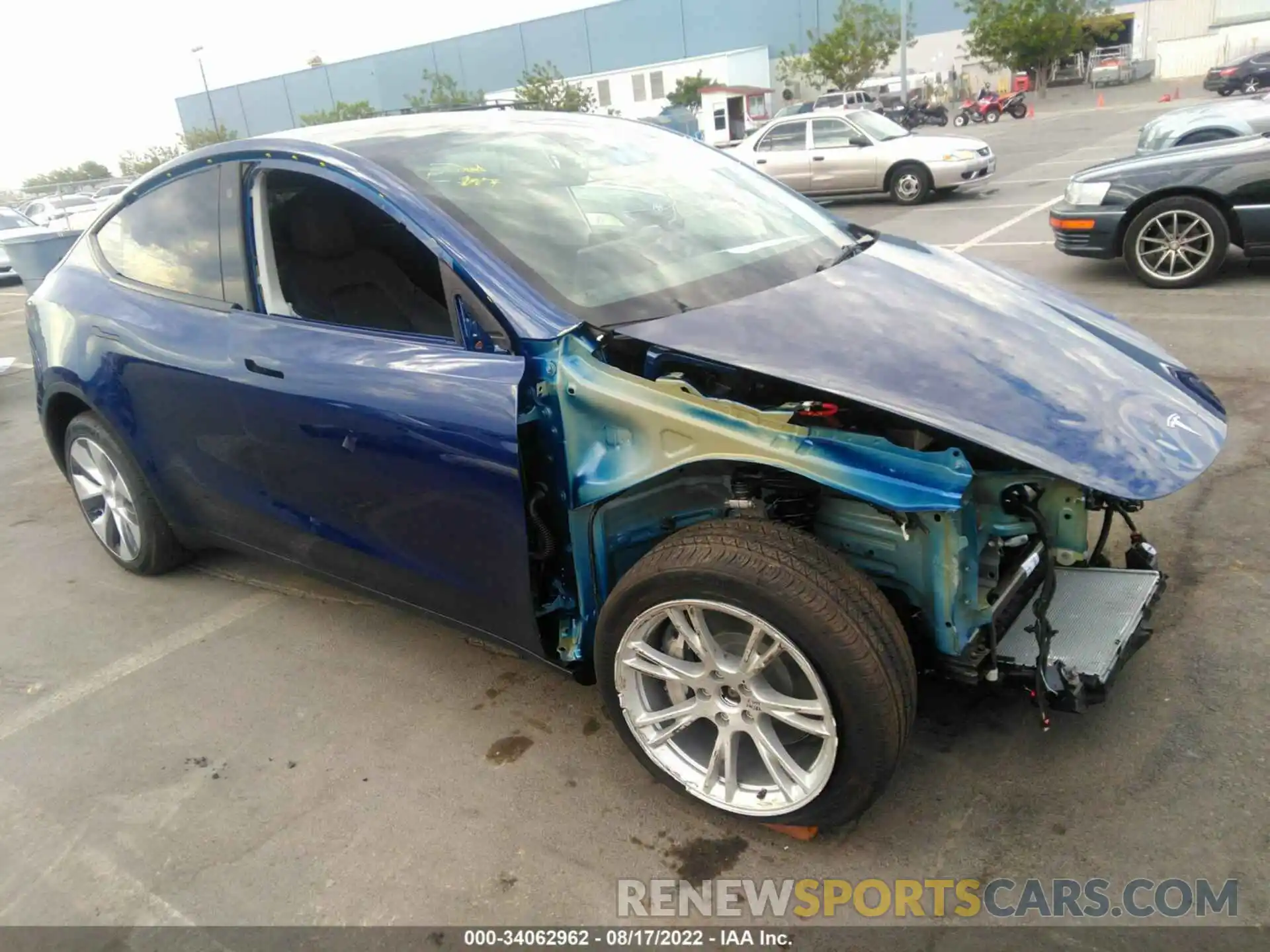 1 Photograph of a damaged car 7SAYGDEE5NF485192 TESLA MODEL Y 2022