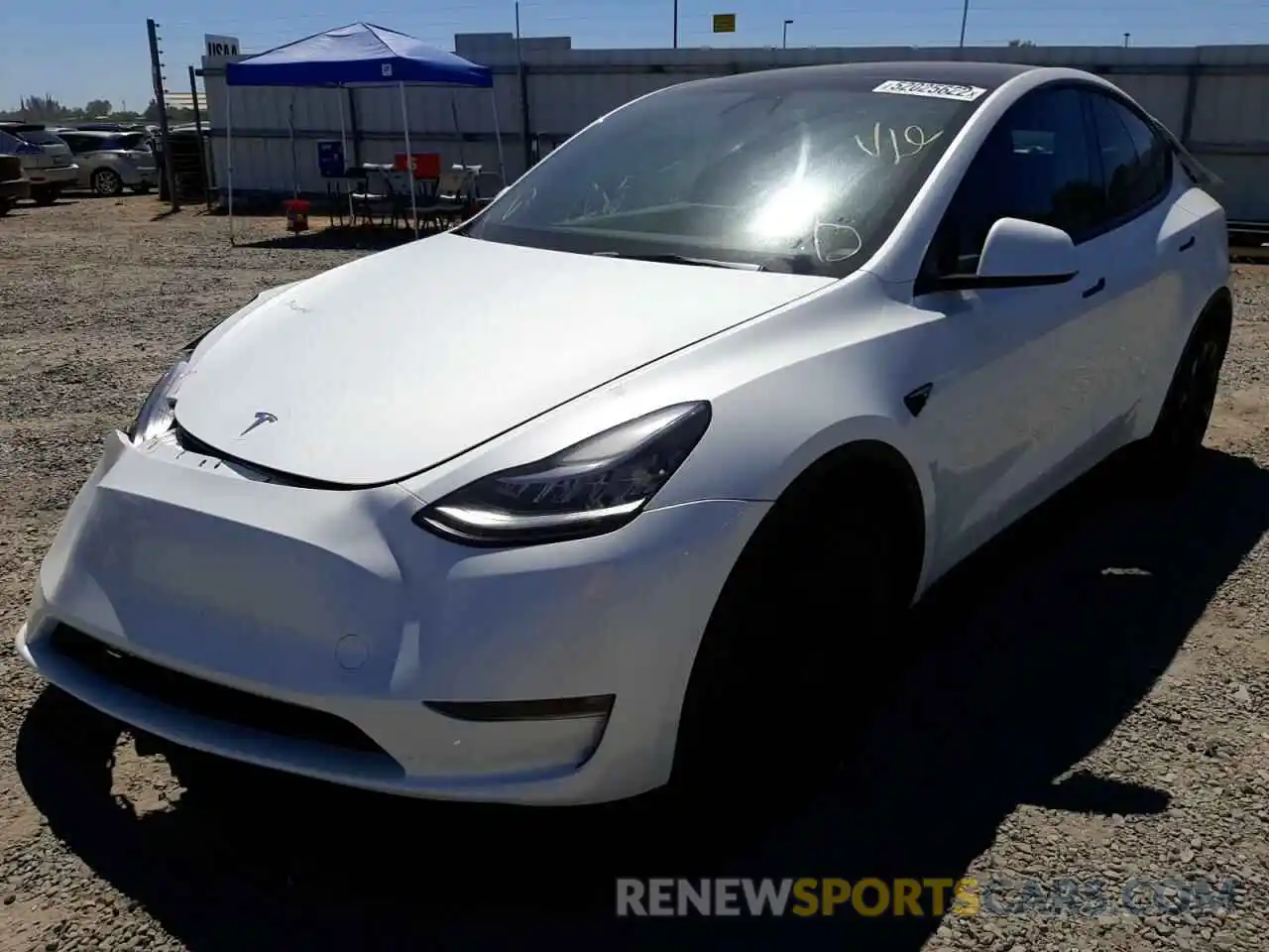 2 Photograph of a damaged car 7SAYGDEE5NF493552 TESLA MODEL Y 2022