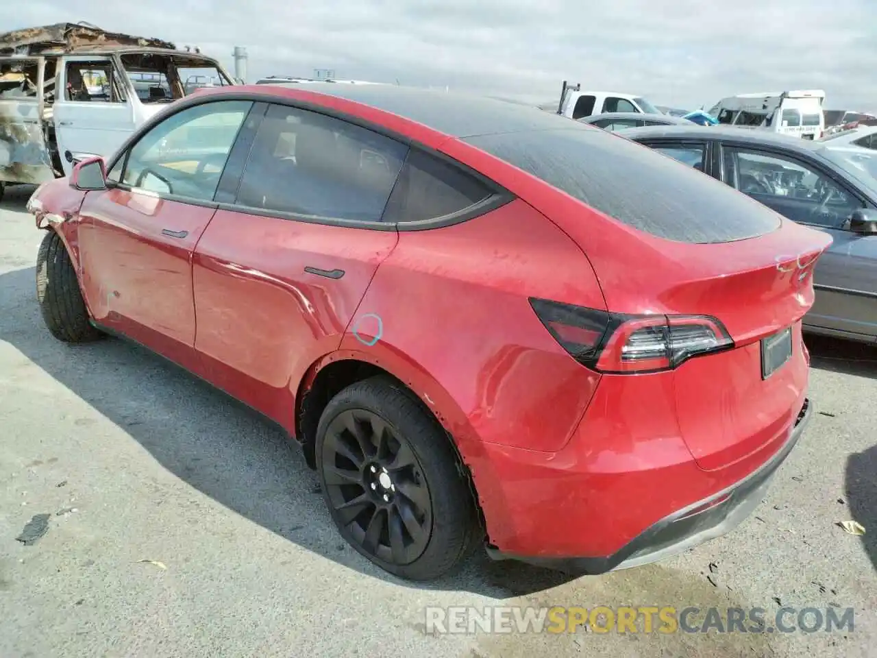 3 Photograph of a damaged car 7SAYGDEE6NF346818 TESLA MODEL Y 2022