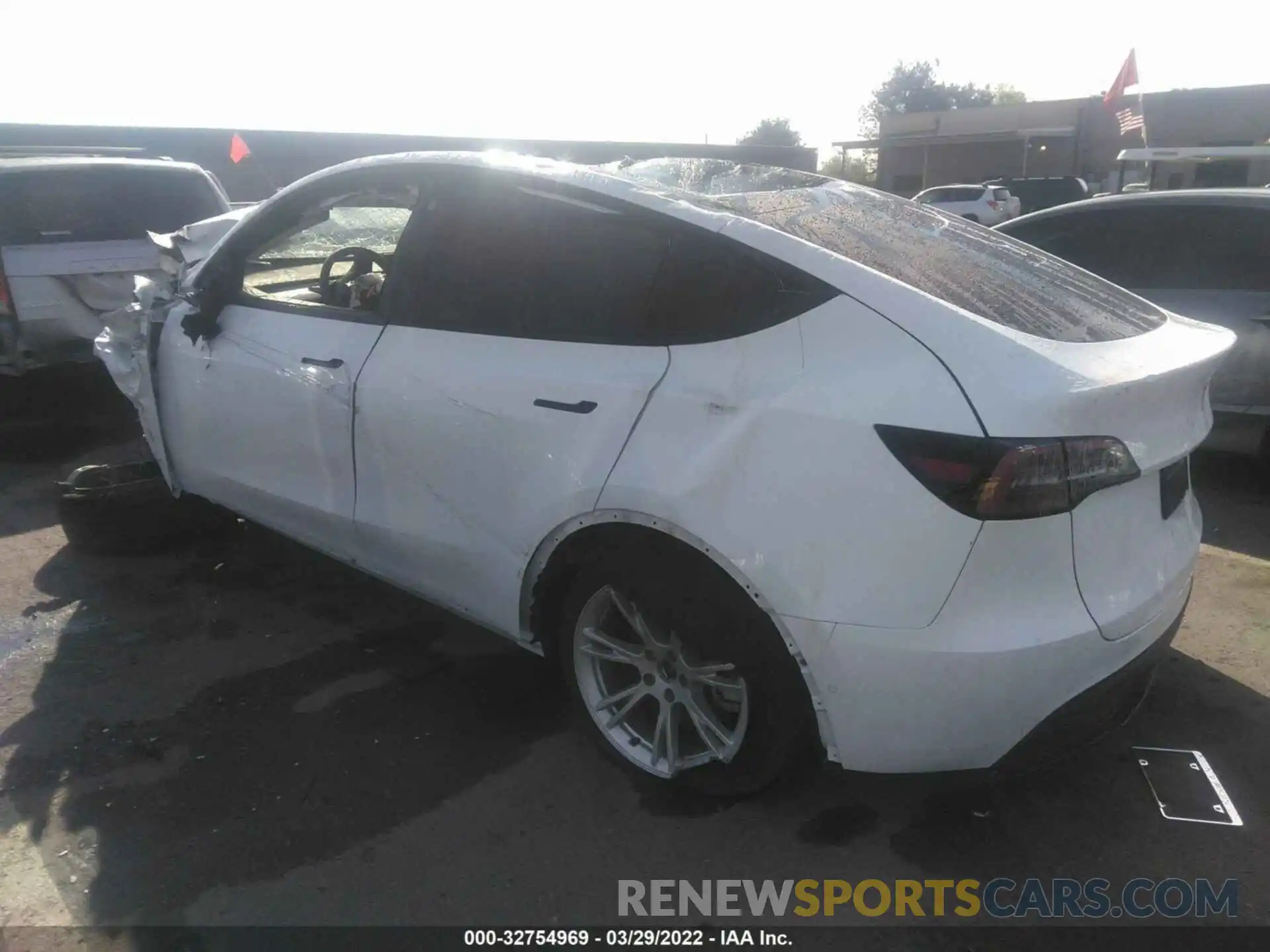 3 Photograph of a damaged car 7SAYGDEE6NF355082 TESLA MODEL Y 2022