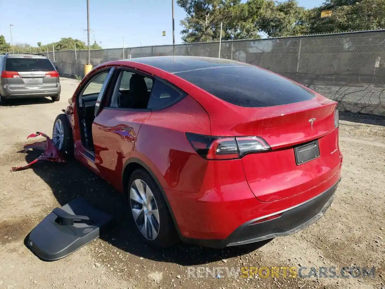 3 Photograph of a damaged car 7SAYGDEE6NF356684 TESLA MODEL Y 2022