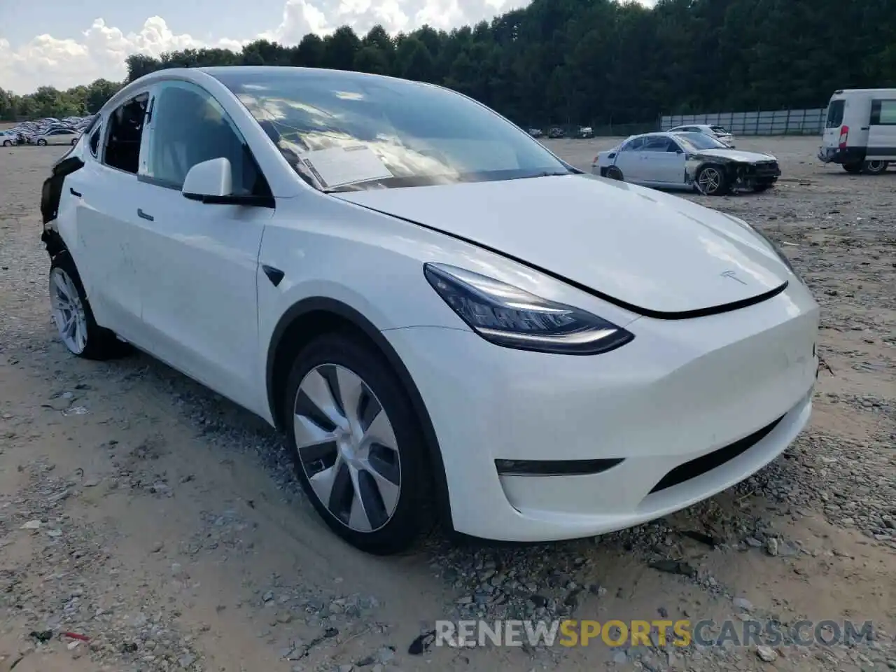 1 Photograph of a damaged car 7SAYGDEE6NF378801 TESLA MODEL Y 2022