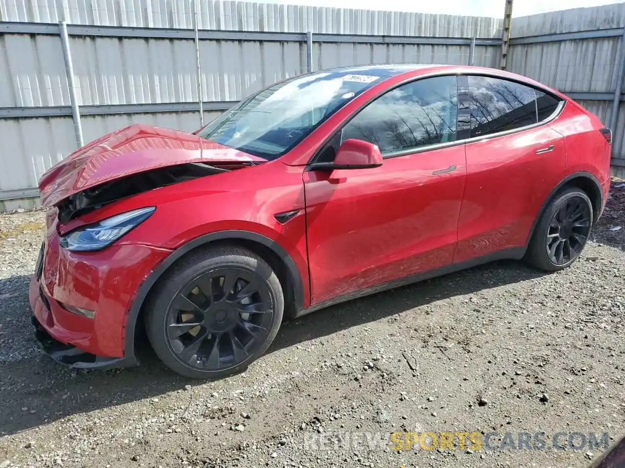 1 Photograph of a damaged car 7SAYGDEE6NF386719 TESLA MODEL Y 2022