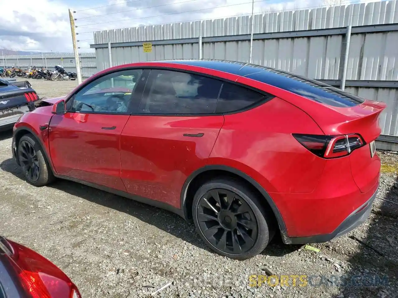 2 Фотография поврежденного автомобиля 7SAYGDEE6NF386719 TESLA MODEL Y 2022