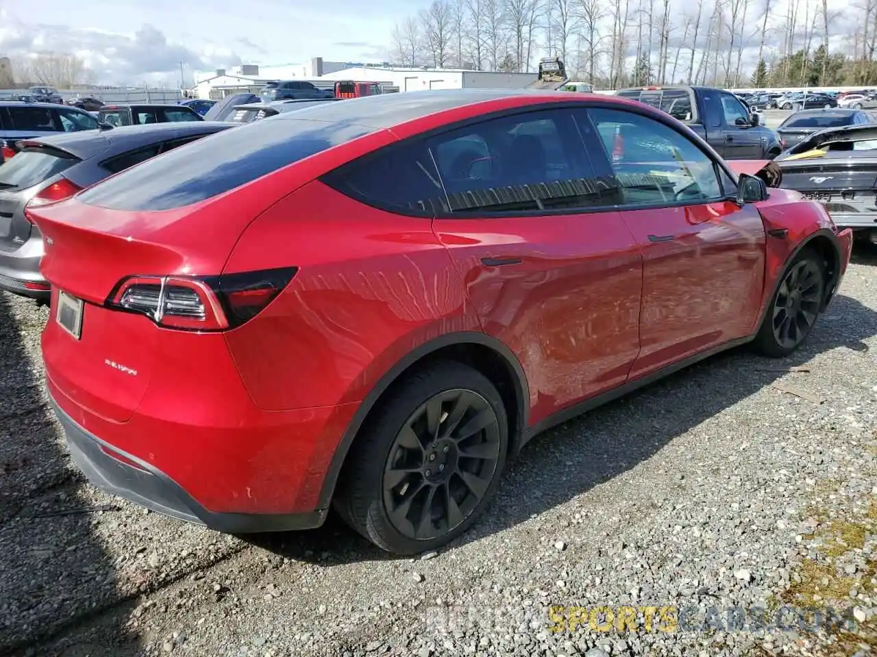 3 Фотография поврежденного автомобиля 7SAYGDEE6NF386719 TESLA MODEL Y 2022