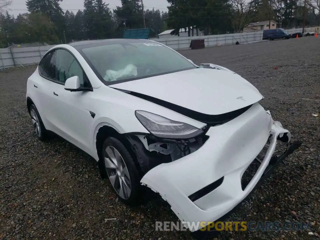 1 Photograph of a damaged car 7SAYGDEE6NF423445 TESLA MODEL Y 2022