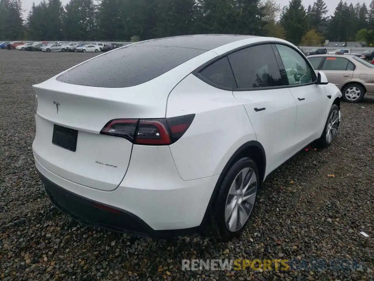 4 Photograph of a damaged car 7SAYGDEE6NF423445 TESLA MODEL Y 2022