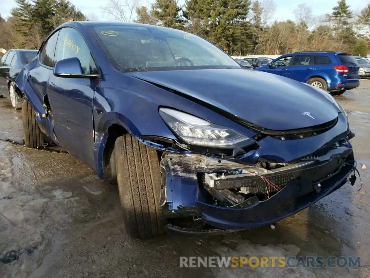 1 Photograph of a damaged car 7SAYGDEE7NF310460 TESLA MODEL Y 2022