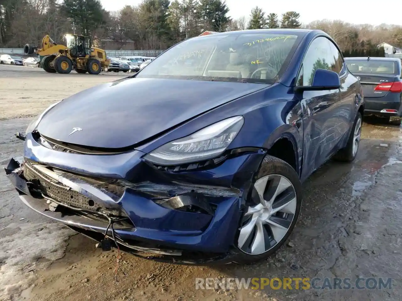 2 Photograph of a damaged car 7SAYGDEE7NF310460 TESLA MODEL Y 2022