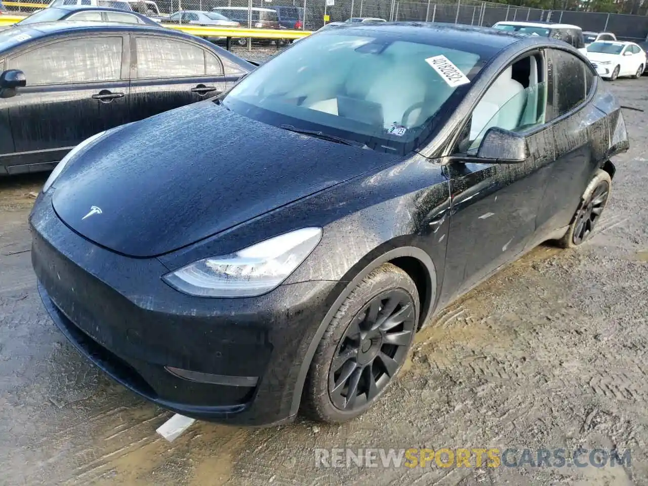 2 Photograph of a damaged car 7SAYGDEE7NF339781 TESLA MODEL Y 2022