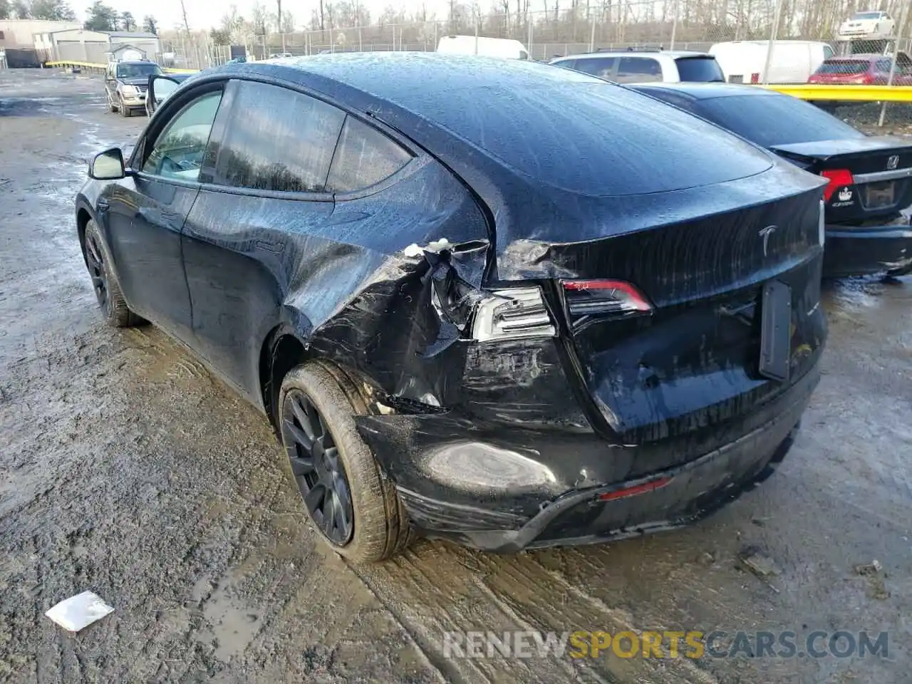 3 Photograph of a damaged car 7SAYGDEE7NF339781 TESLA MODEL Y 2022