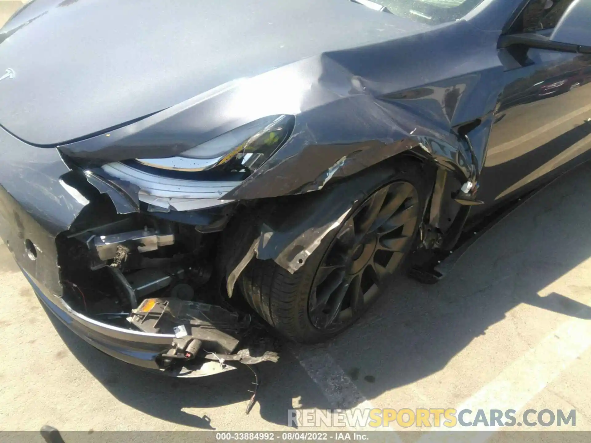 6 Photograph of a damaged car 7SAYGDEE7NF350621 TESLA MODEL Y 2022