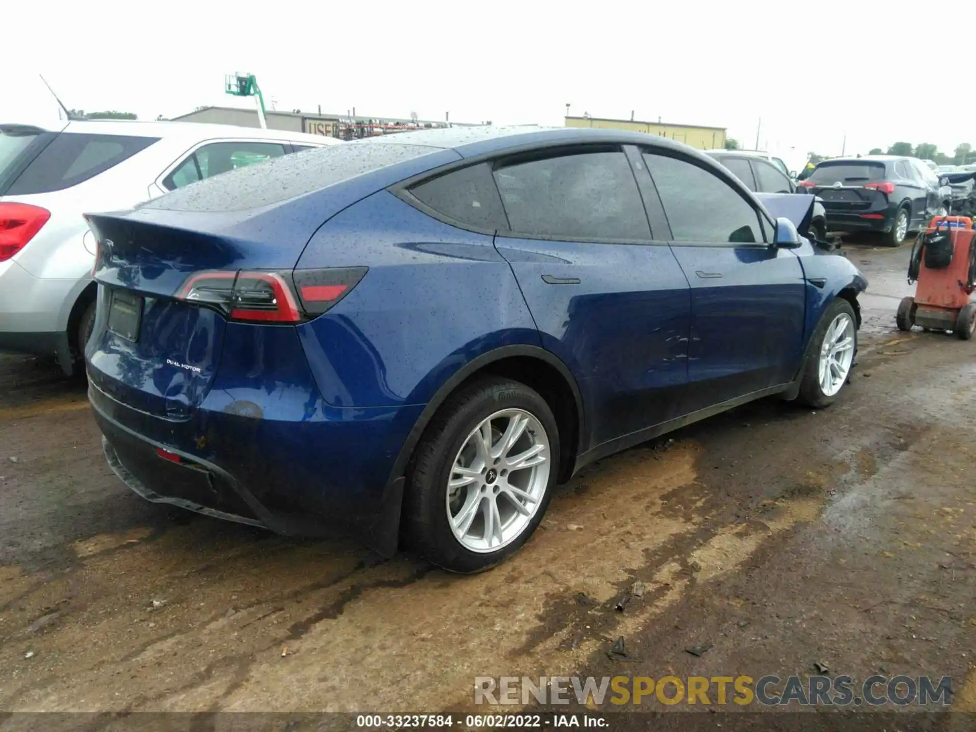 4 Фотография поврежденного автомобиля 7SAYGDEE7NF357066 TESLA MODEL Y 2022