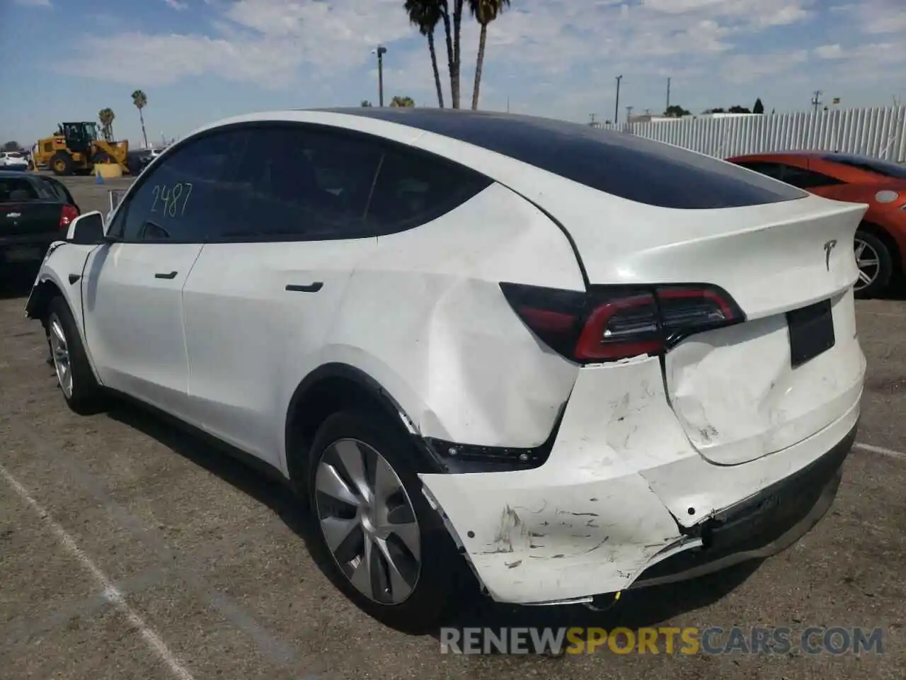 3 Photograph of a damaged car 7SAYGDEE7NF431893 TESLA MODEL Y 2022