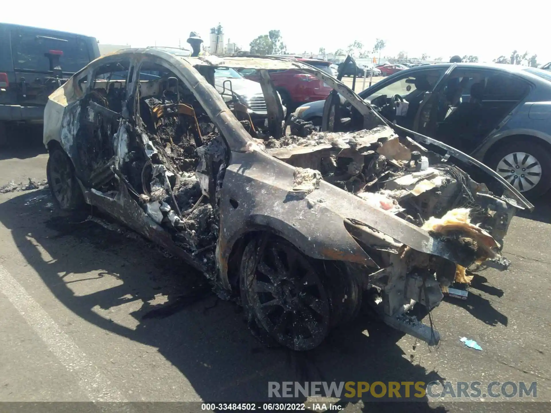 1 Photograph of a damaged car 7SAYGDEE7NF440481 TESLA MODEL Y 2022