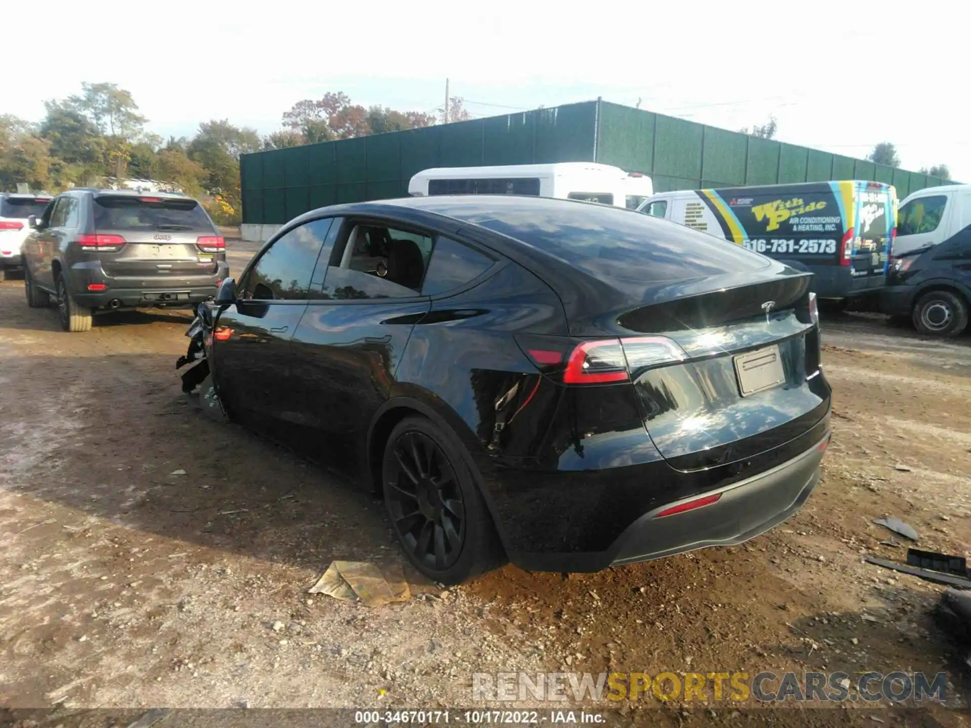 3 Photograph of a damaged car 7SAYGDEE7NF450346 TESLA MODEL Y 2022