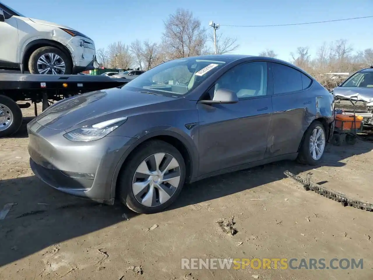 1 Photograph of a damaged car 7SAYGDEE7NF451254 TESLA MODEL Y 2022