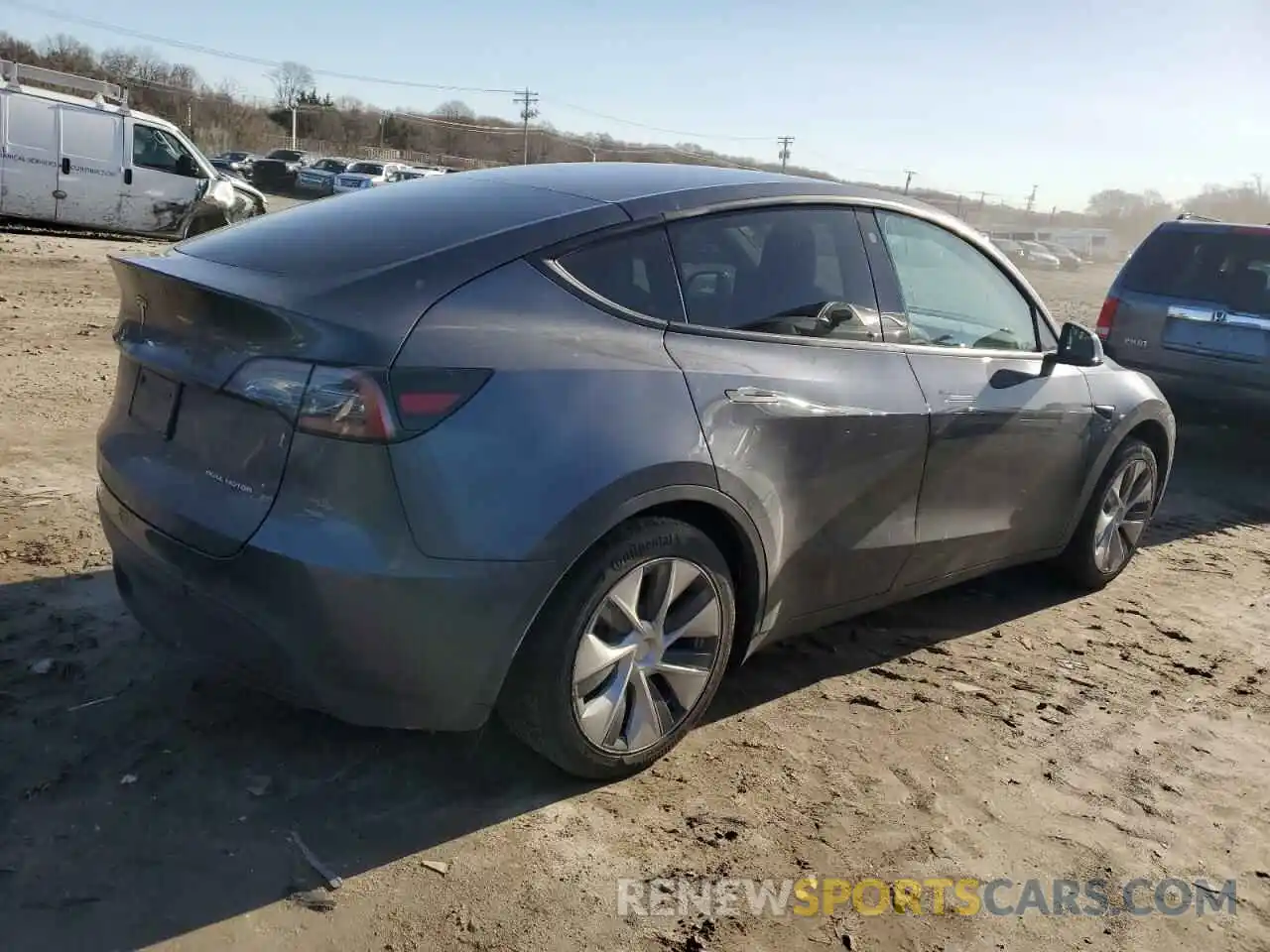 3 Фотография поврежденного автомобиля 7SAYGDEE7NF451254 TESLA MODEL Y 2022