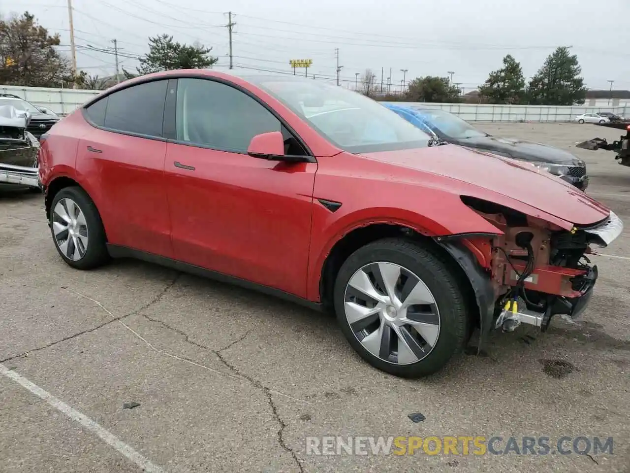 4 Photograph of a damaged car 7SAYGDEE8NA014893 TESLA MODEL Y 2022