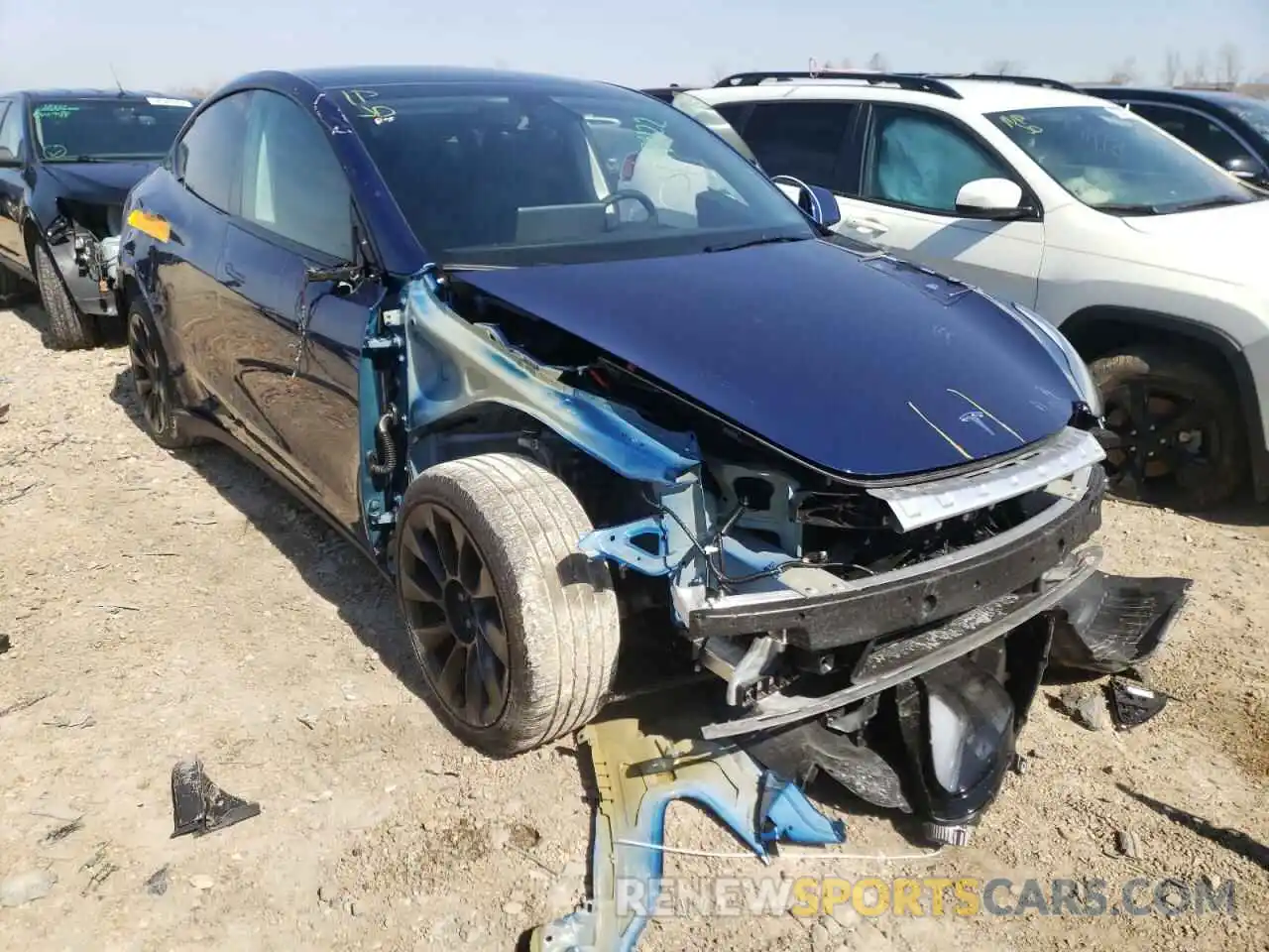 1 Photograph of a damaged car 7SAYGDEE8NF336338 TESLA MODEL Y 2022